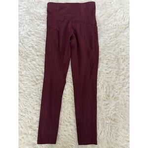 Freefly women's sz. M burgundy workout leggings. Great shape, comfortable
